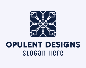 Square Textile Interior Design logo design