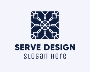 Square Textile Interior Design logo design