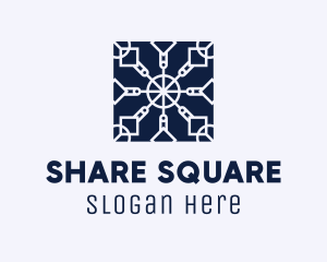 Square Textile Interior Design logo design