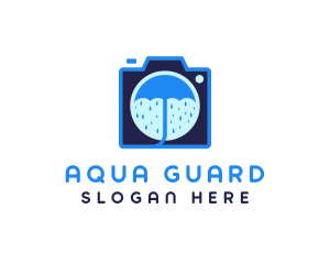 Waterproof Camera Outline logo design