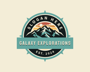 Mountain Compass Adventure logo design