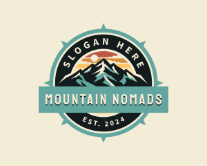 Mountain Compass Adventure logo design