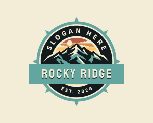 Mountain Compass Adventure logo design