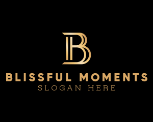 Elegant Pillar Letter B logo design