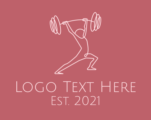 Weightlifting logo example 3