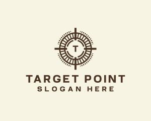 Target Crosshair Shooting logo design