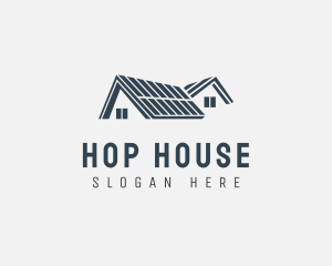 Residential House Roofing logo design