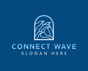 Surfing Wave Tide logo design