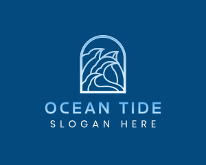 Surfing Wave Tide logo design