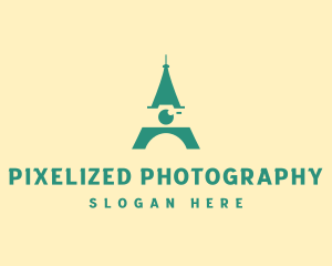 Eiffel Tower Camera  logo design