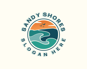 Beach Wave Resort logo design