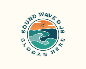 Beach Wave Resort logo design