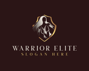 Goddess Shield Warrior logo design