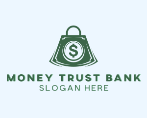 Shopping Money Bag logo design