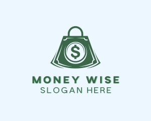 Shopping Money Bag logo design