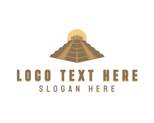 Ancient Pyramid Structure Logo