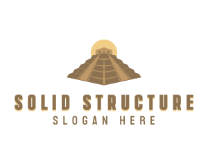 Ancient Pyramid Structure logo design