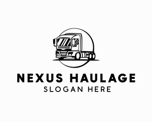 Transport Logistics Truck logo design