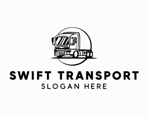 Transport Logistics Truck logo