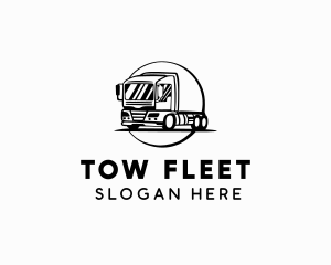 Transport Logistics Truck logo design