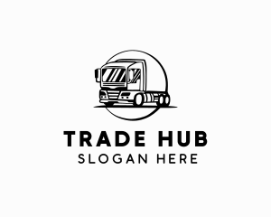 Transport Logistics Truck logo design