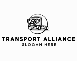 Transport Logistics Truck logo