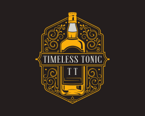 Rum Whiskey Beverage logo