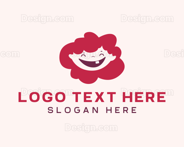 Tooth Smiling Girl Logo