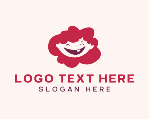 Preschool Smiling Girl Logo