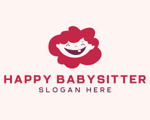 Preschool Smiling Girl logo design