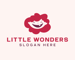 Preschool Smiling Girl logo design