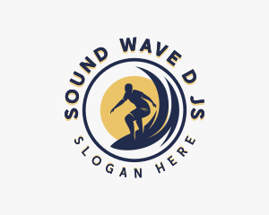 Wave Sea Surfer logo design