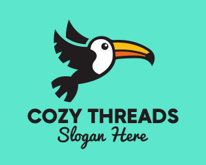 Flying Tropical Toucan logo design