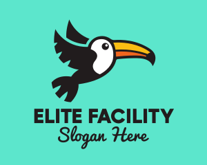 Flying Tropical Toucan logo design