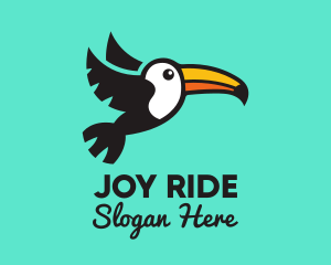 Flying Tropical Toucan logo design