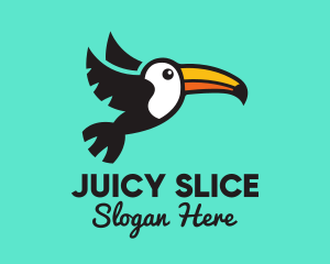 Flying Tropical Toucan logo design