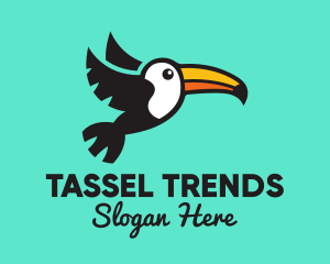 Flying Tropical Toucan logo design