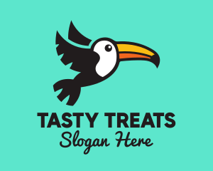 Flying Tropical Toucan logo design