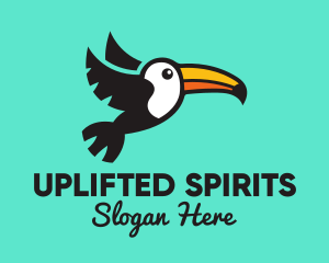 Flying Tropical Toucan logo design