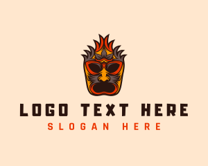 Ethnic Maori Mask logo
