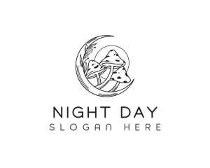 Fantasy Mushroom Night logo design