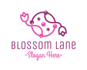 Beauty Flower Vine logo design