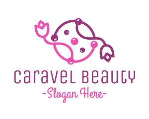 Beauty Flower Vine logo design