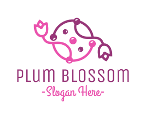 Beauty Flower Vine logo design