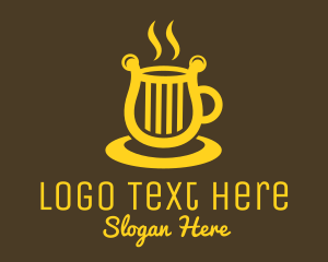Chord - Harp Coffee Cup logo design