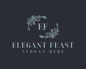 Elegant Floral Event logo design