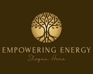 Golden Tree Wellness logo design