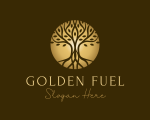 Golden Tree Wellness logo design