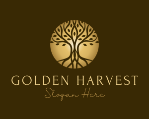 Golden Tree Wellness logo design