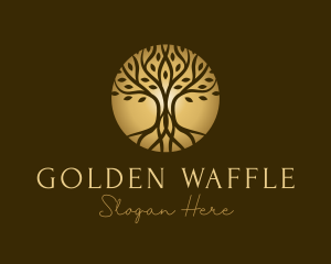 Golden Tree Wellness logo design